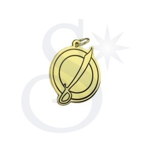 Pingente Instrumento Orixá Espada e Escudo (Ogum)